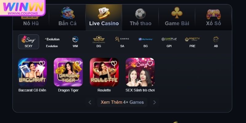 Sảnh SA Gaming WINVN Giải Trí Đẳng Cấp Tại Việt Nam 1 Giới thiệu Sảnh SA Gaming WinVN