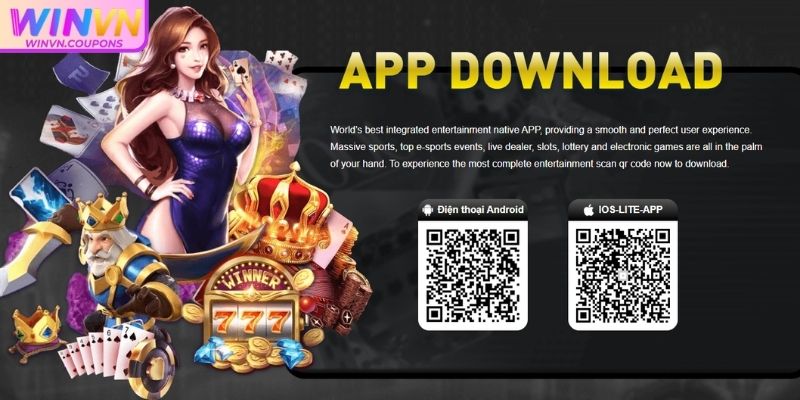 Lưu ý khi tải app Winvn